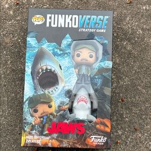 Funko Pop! Jaws Strategy Game with Blue and Gray Accents